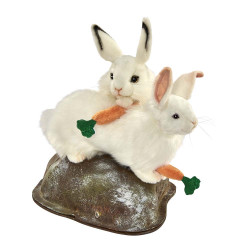 Location automate couple lapins avec carottes Anima -L0438