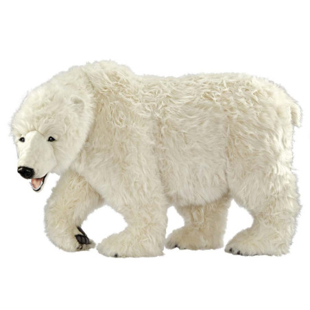 Décoration animaux Automate ours polaire à 4 pattes 92cmh/180cml (5309) peluche animalière -0101