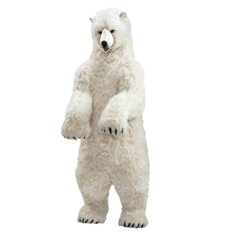 Décoration animaux Automate ours polaire dressé 190cmh/90cml (4014) peluche animalière -0116