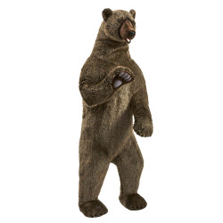 Décoration animaux Automate grizzly dressé peluche animalière -0167