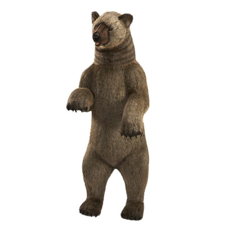 Décoration animaux Automate grizzly dressé peluche animalière -0195