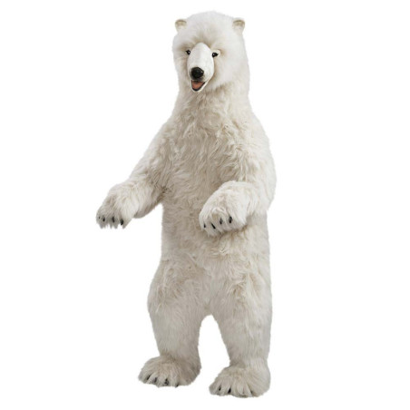 Décoration animaux Automate ours polaire dressé 150cmh/65cml (3650) peluche animalière -0241