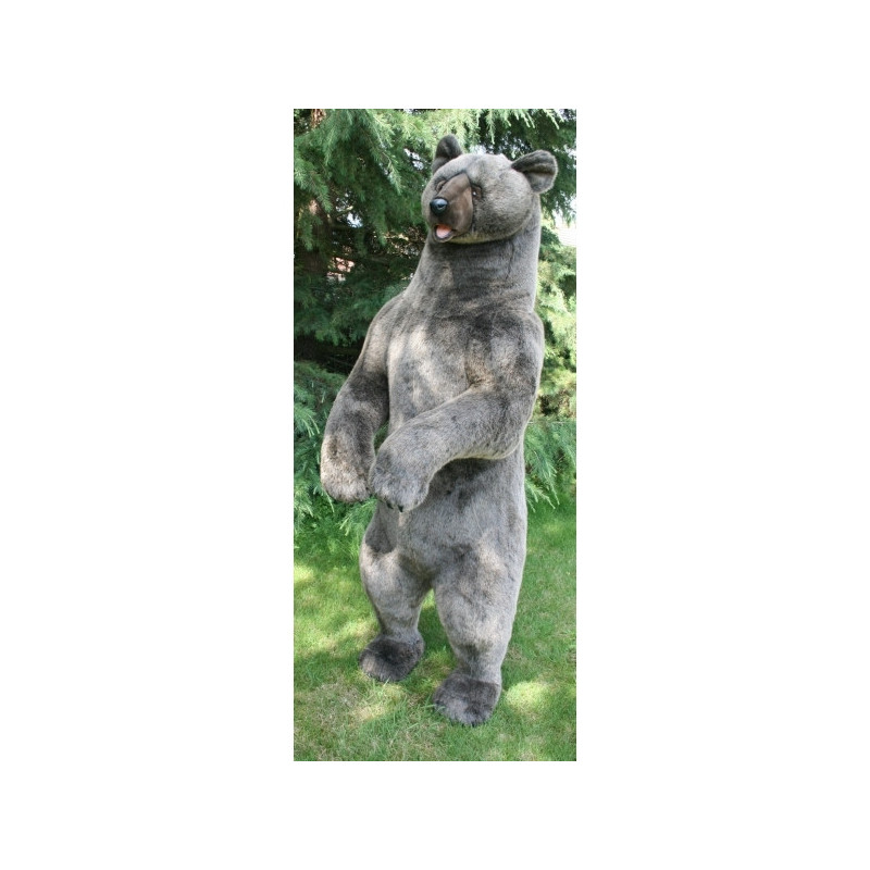 Décoration animaux Automate grizzly dressé peluche animalière -0195