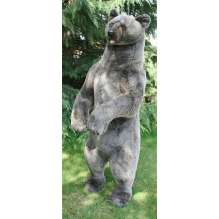 Décoration animaux Automate grizzly dressé peluche animalière -0195