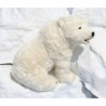 Décoration animaux Automate ours polaire assis 50cmh/88cml (3106) peluche animalière -0212