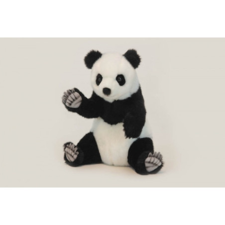 Décoration animaux Automate panda assis peluche animalière -0314