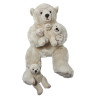 Location automate ours polaire + bébés 70cmh/50cm/65cml Anima -L0999