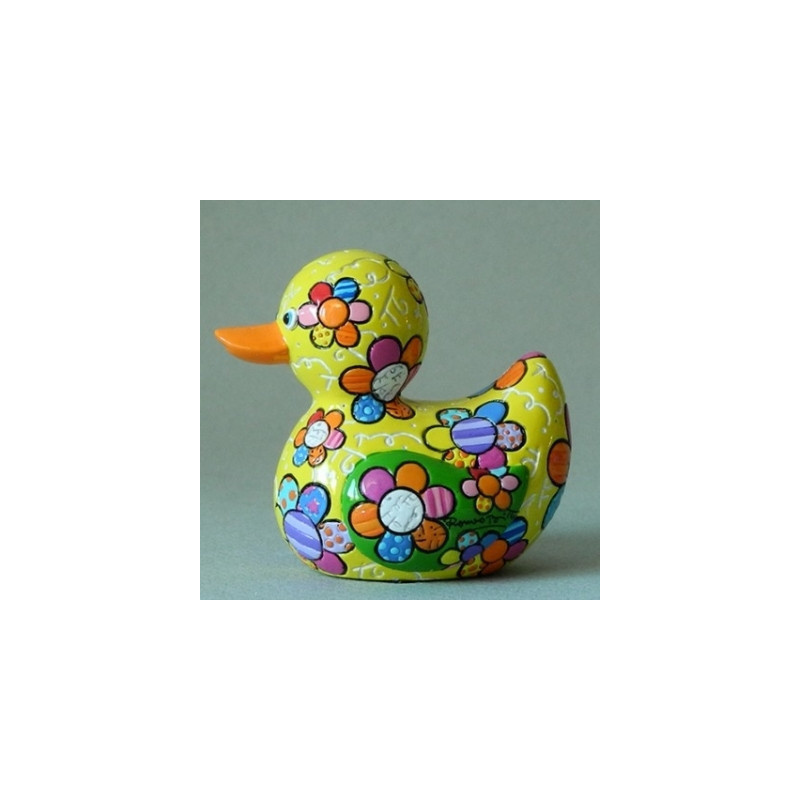 Décoration OiseauxStatuette canard flying heart Britto Romero -B334336 Britto Romero