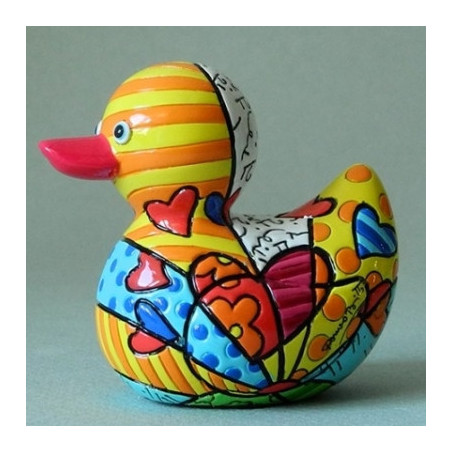 Statuette canard a new day Britto Romero -B334337