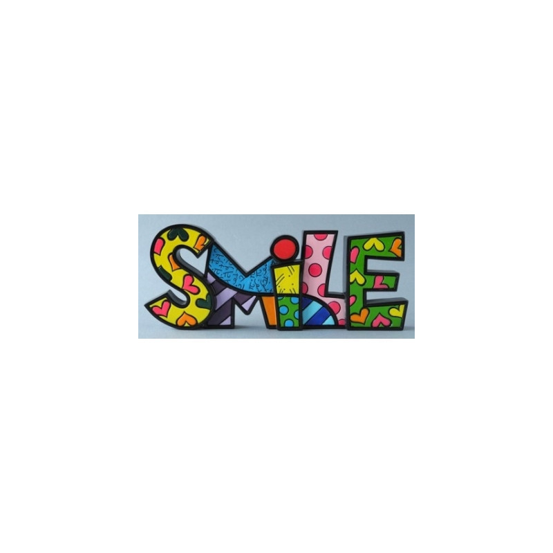 Statuette word smile Britto Romero -B331486