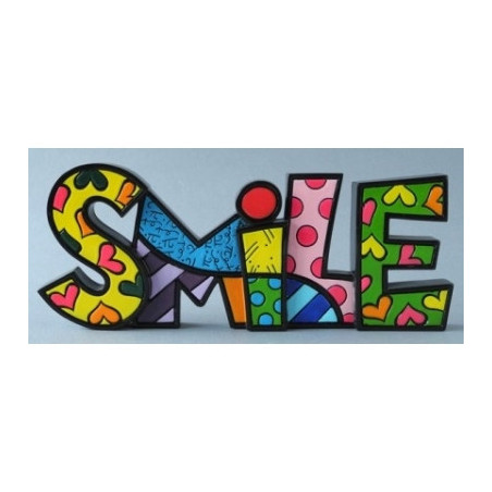 Statuette word smile Britto Romero -B331486