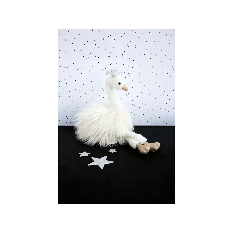 Décors Animaux peluche peluche Cygne blanc mm histoire d'ours -2787