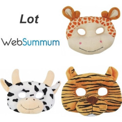 Promotion peluche masque girafe vache tigre Histoire d'Ours -LWS-209