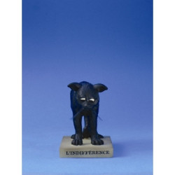 Animaux-Bois-Animaux-Bronzes.com propose Chat -le Chat domestique l'indifference (petit) cd21