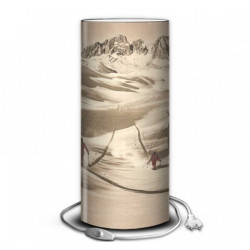 Décoration Luminaire Animaux Lampe montagne vintage descente en ski -MO1638 (2)