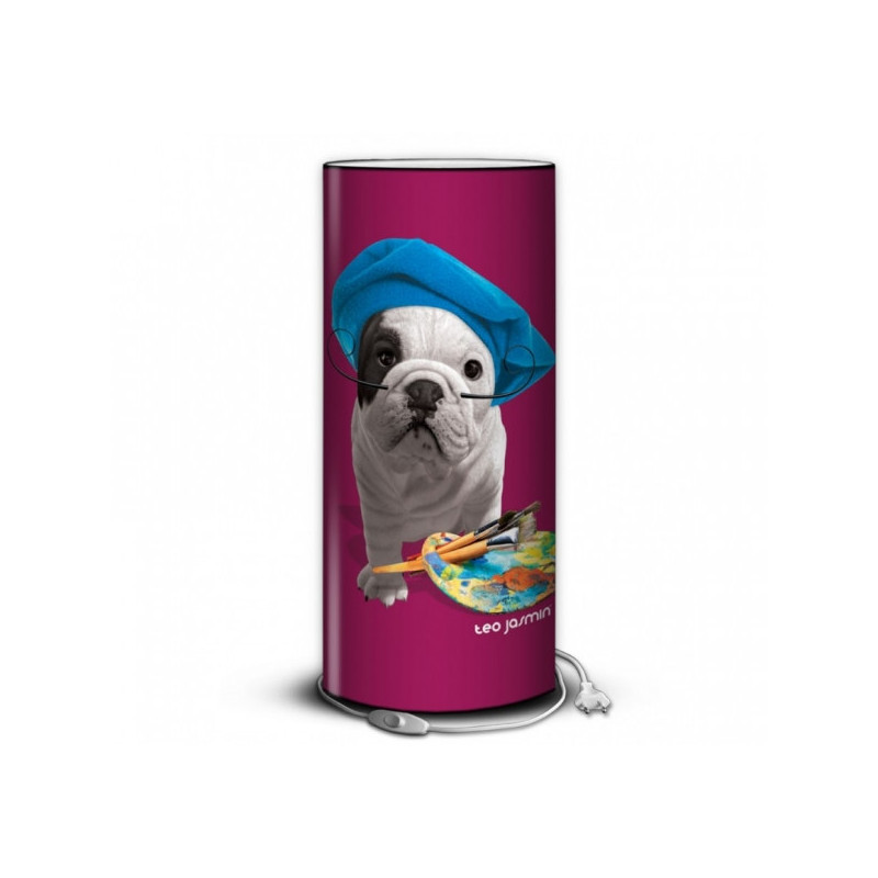 Décoration Luminaire Animaux Lampe téo jasmin artiste fuschia -TO1701