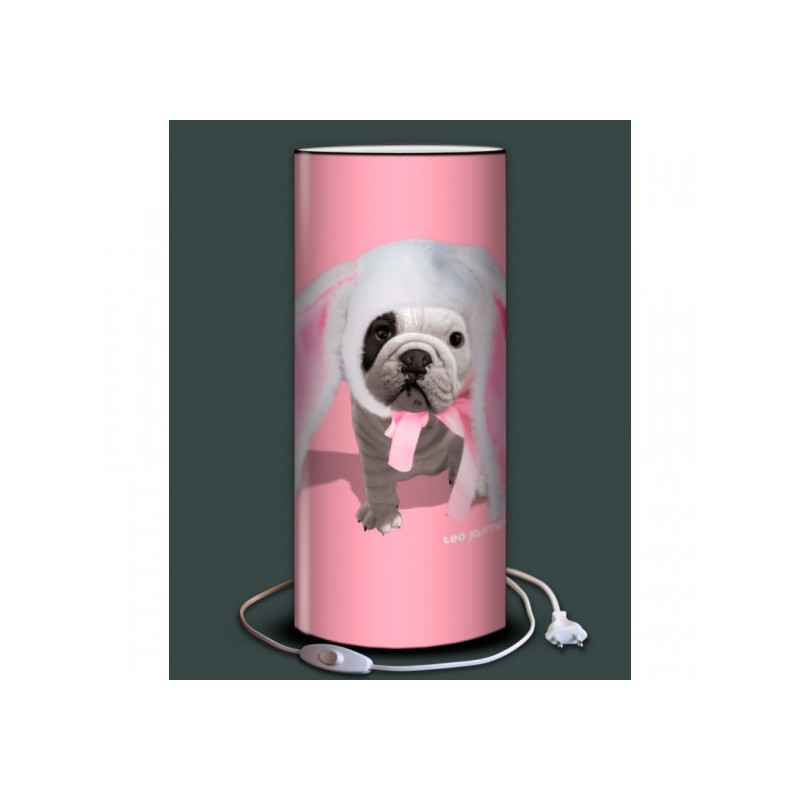Décoration Luminaire Animaux Lampe téo jasmin bunny rose -TO15162