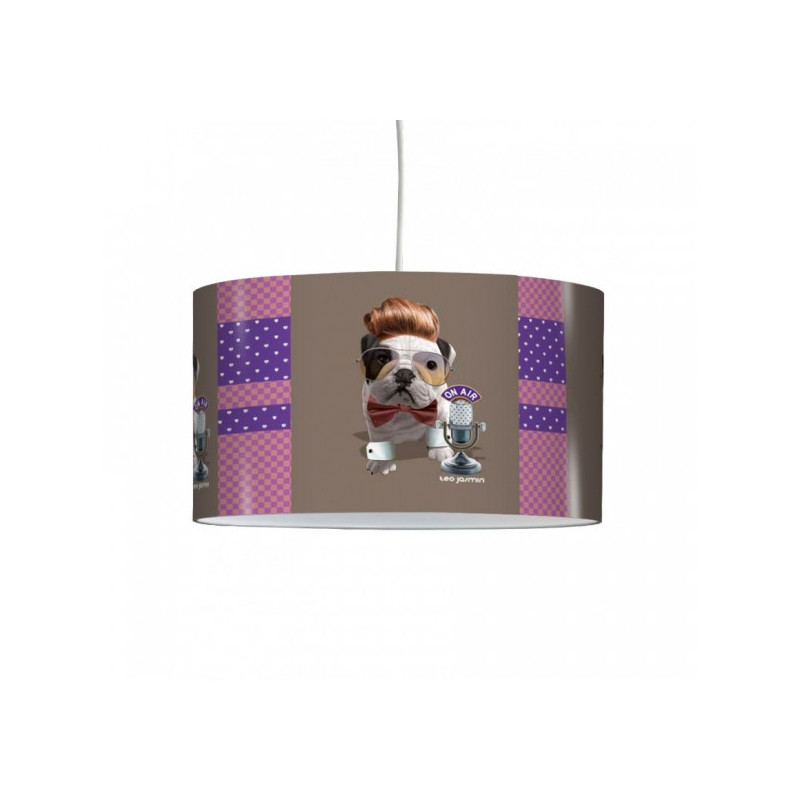 Décoration Luminaire Animaux Lampe téo jasmin rockabilly parme -TO1703