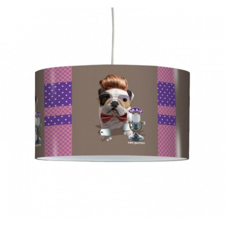 Décoration Luminaire Animaux Lampe téo jasmin rockabilly parme -TO1703