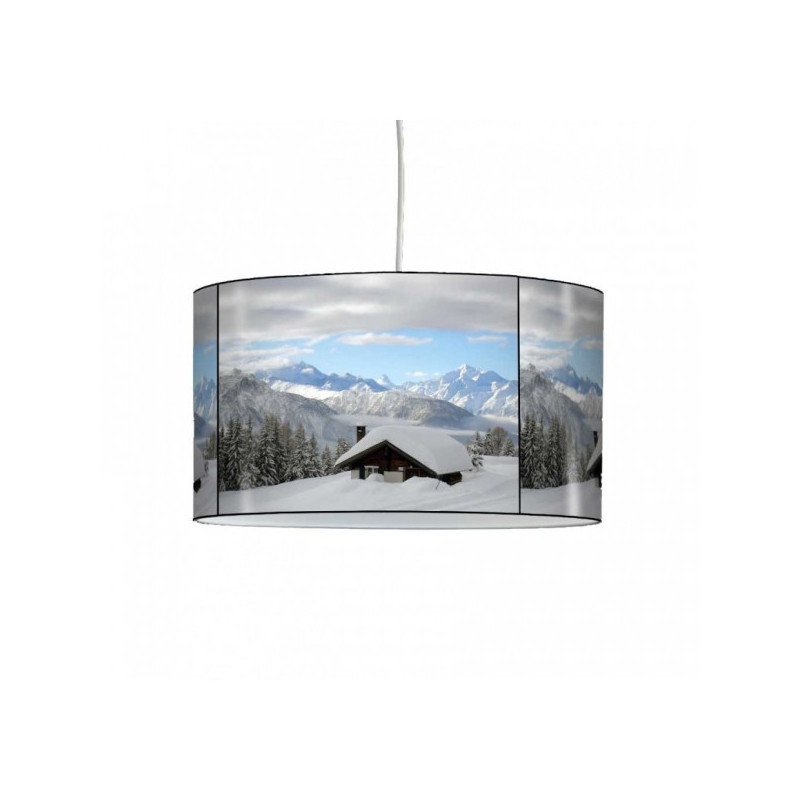 Décoration Luminaire Animaux Lampe montagne chalet sous la neige -MO1206