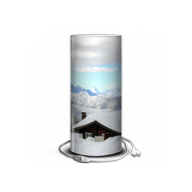 Décoration Luminaire Animaux Lampe montagne chalet sous la neige -MO1206