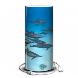 Décoration Luminaire Animaux Lampe faune marine banc de dauphins -FM1222