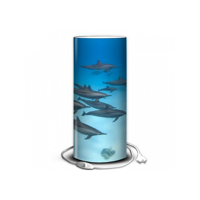 Lampe faune marine banc de dauphins -FM1222