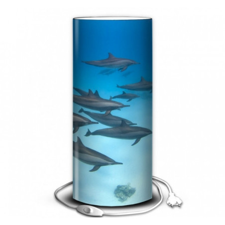 Décoration Luminaire Animaux Lampe faune marine banc de dauphins -FM1222