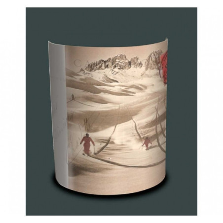 Décoration Luminaire Animaux Lampe montagne vintage descente en ski -MO1638