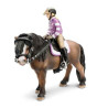 Animaux de la ferme Figurine Schleich Accessoires chevaux Set d'équitation poney -42039