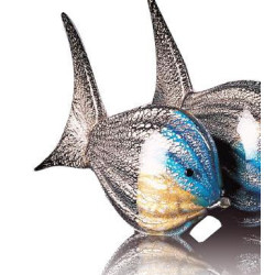 Animaux-Bois-Animaux-Bronzes propose Poisson 18cm en verre de Murano V46296