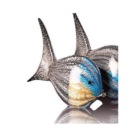 Animaux-Bois-Animaux-Bronzes propose Poisson 18cm en verre de Murano V46296