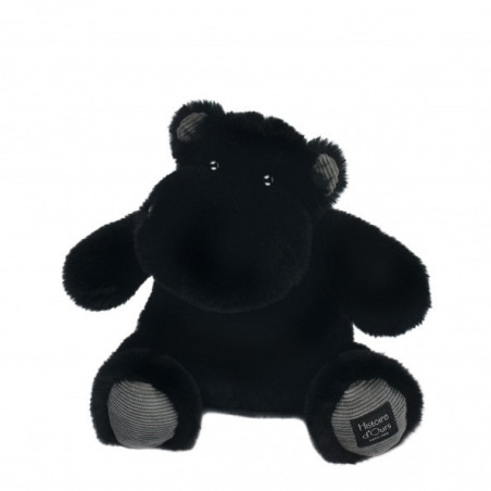 Peluche hip star noir 25 cm histoire d'ours -3105