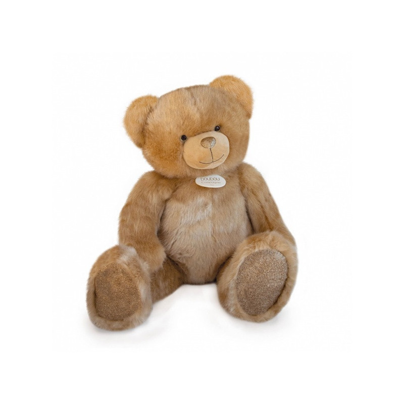 Animaux-Bois-Animaux-Bronzes propose Peluche Ours collection 80 cm - nude-la peluche par doudou et compagnie histoire d'ours -DC