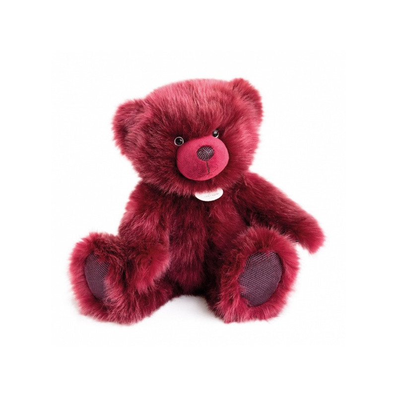 Animaux-Bois-Animaux-Bronzes propose Peluche Ours collection 40 cm - bois de rose-la peluche par doudou et compagnie histoire d'