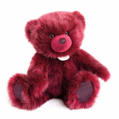 Animaux-Bois-Animaux-Bronzes propose Peluche Ours collection 40 cm - bois de rose-la peluche par doudou et compagnie histoire d'