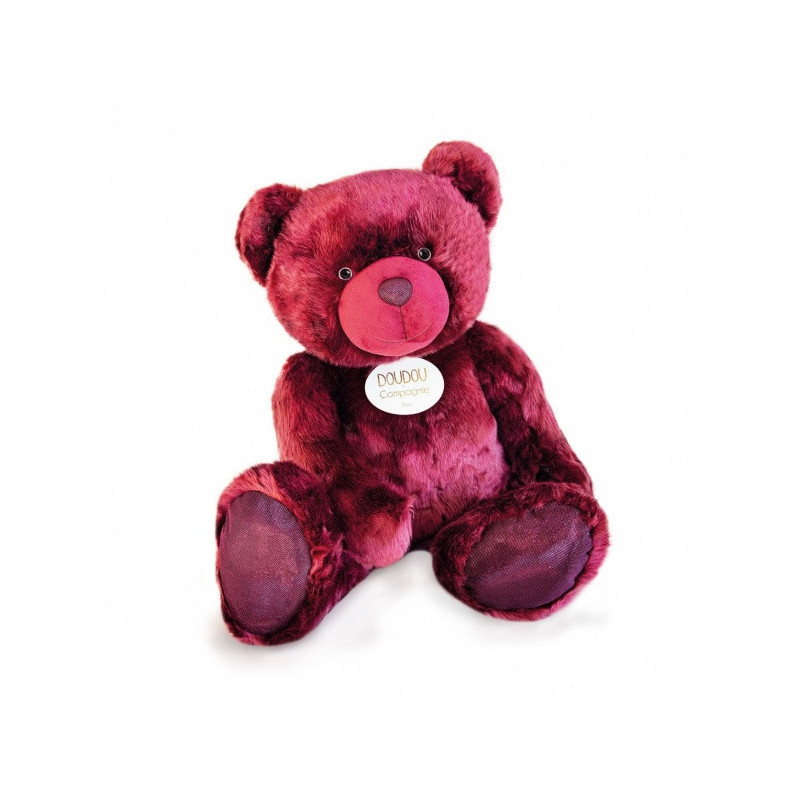 Animaux-Bois-Animaux-Bronzes propose Peluche Ours collection 120 cm - bois de rose-la peluche par doudou et compagnie histoire d