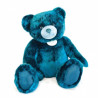 Animaux-Bois-Animaux-Bronzes propose Peluche Ours collection 80 cm - bleu paon-la peluche par doudou et compagnie histoire d'our