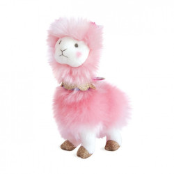 peluche Lama rose - 20 cm histoire d'ours -2801