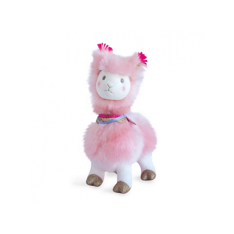 peluche Lama rose - 30 cm histoire d'ours -2802