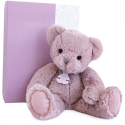 Animaux-Bois-Animaux-Bronzes propose Peluche Ours poudre de rose - 38 cm histoire d'ours -2936 (2)