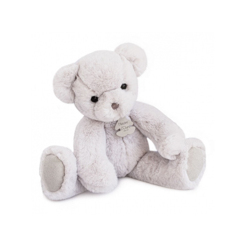 Animaux-Bois-Animaux-Bronzes propose Peluche Ours poudre de riz (gris perle) - 38 cm histoire d'ours -2937