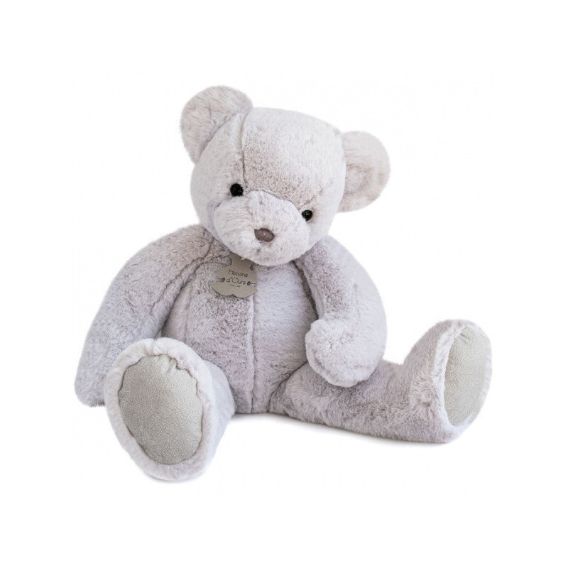 Animaux-Bois-Animaux-Bronzes propose Peluche Ours poudre de riz (gris perle) - 60 cm histoire d'ours -2941