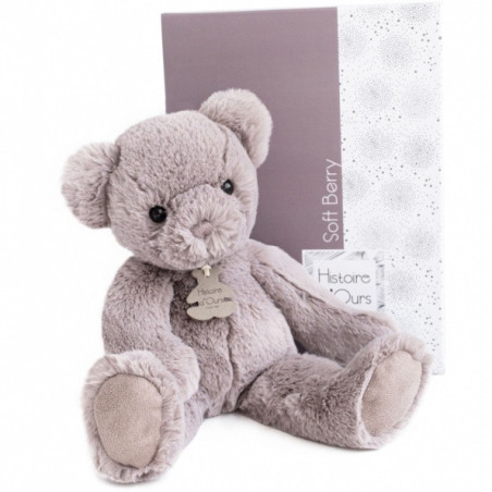 Animaux-Bois-Animaux-Bronzes propose Peluche Ours soft berry - 38 cm histoire d'ours -2938