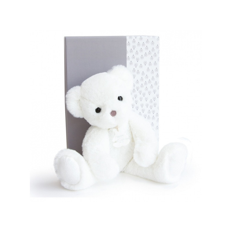 Animaux-Bois-Animaux-Bronzes propose Peluche Ours moonlight (blanc) - 38 cm histoire d'ours -2935