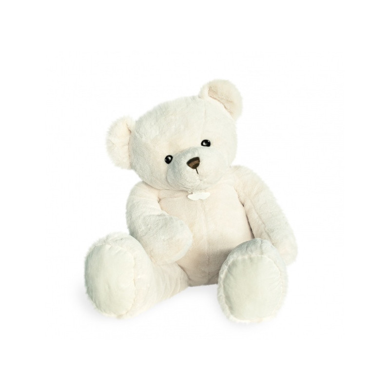 Animaux-Bois-Animaux-Bronzes propose Peluche Ours titours - blanc 100 cm histoire d'ours -2917