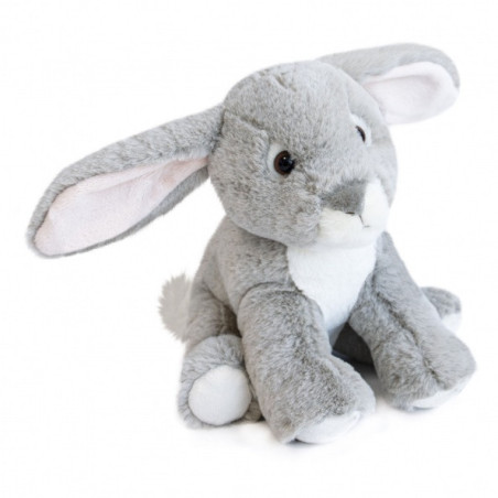 Peluche bébé lapin gris histoire d'ours -2925