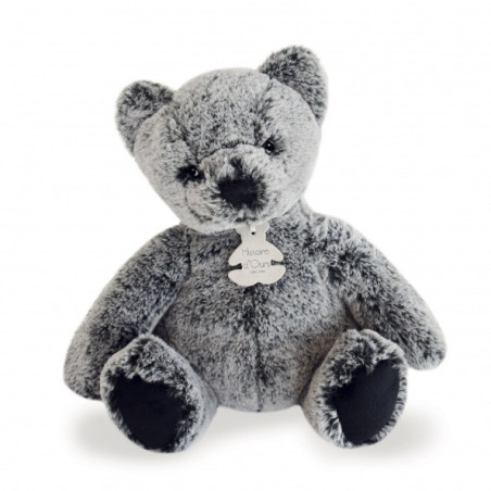 Animaux-Bois-Animaux-Bronzes propose Peluche Ours mousse mm - anthracite histoire d'ours -3016