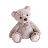 Animaux-Bois-Animaux-Bronzes propose Peluche Ours mousse gm - rose cendré histoire d'ours -3020