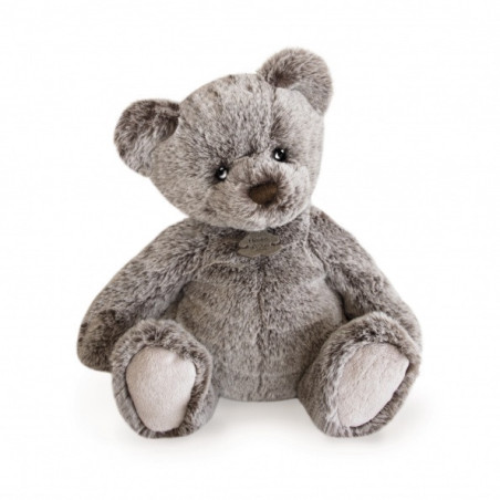 Animaux-Bois-Animaux-Bronzes propose Peluche Ours mousse gm - gris cendré histoire d'ours -3021